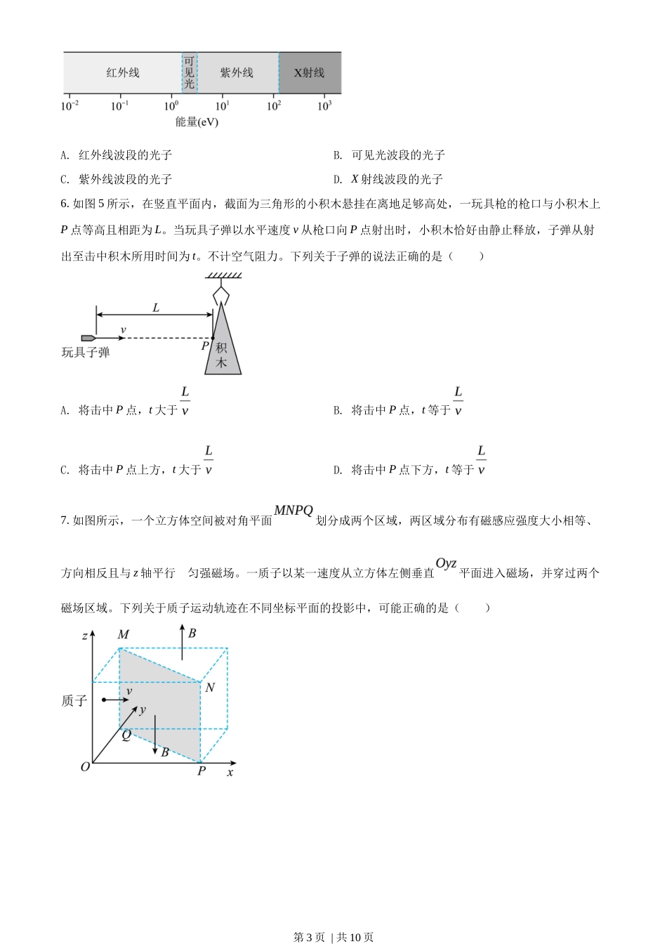 2022年高考物理试卷(广东)(空白卷)_第3页