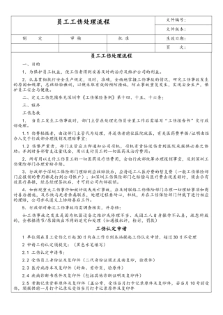 XX集团_工伤处理流程