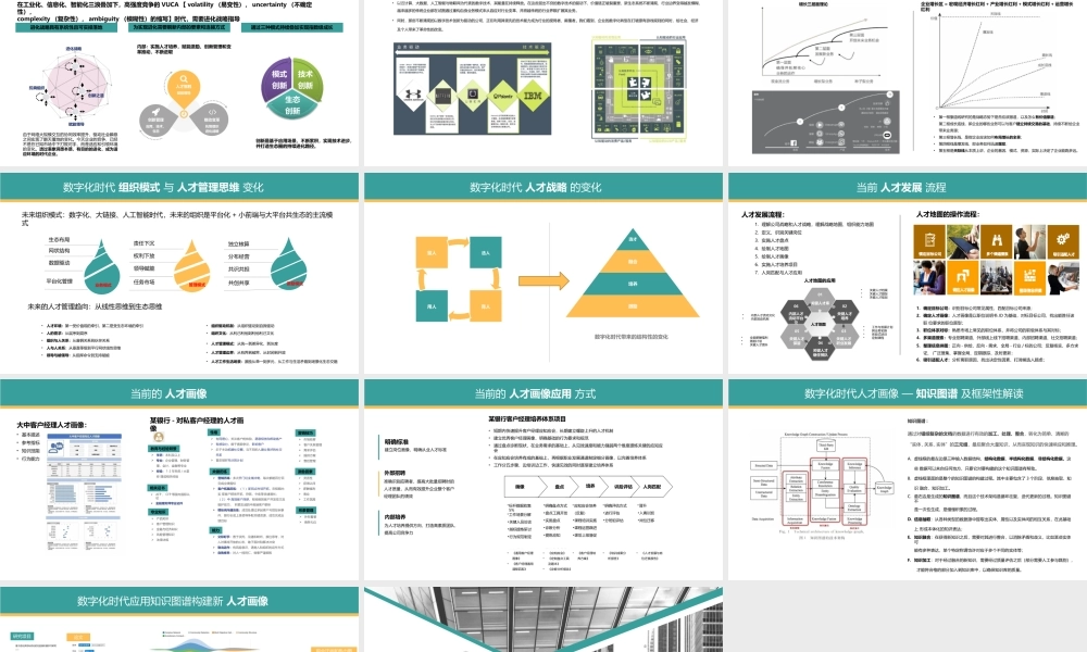 【行政画像】【PPT】VUCA与数字化时代人才画像 12P