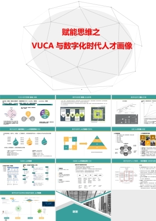 【行政画像】【PPT】VUCA与数字化时代人才画像 12P
