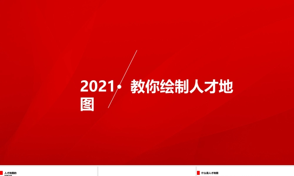 【行政画像】【PPT】人才地图与人才画像 29P