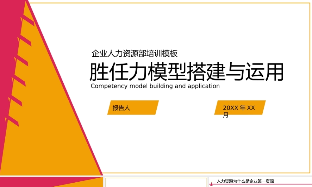 【行政画像】黄色岗位胜任力模型搭建与运用培训