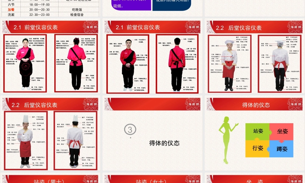 海底捞新员工培训——员工行为规范