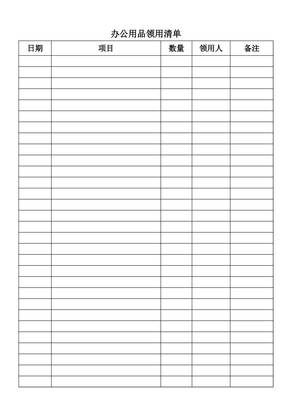 常用办公用品清单_第3页