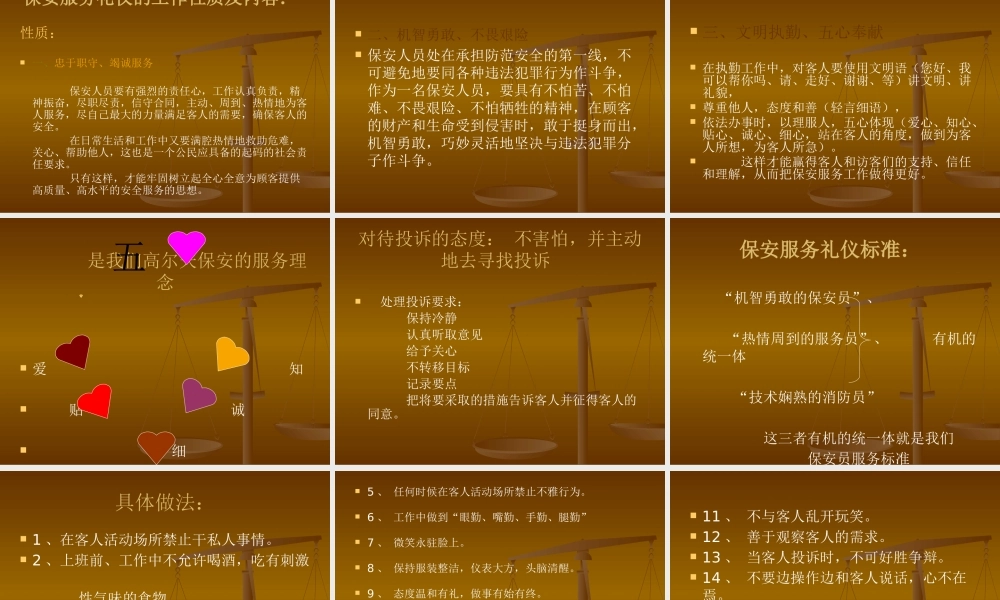 【保安管理】保安服务礼仪知识