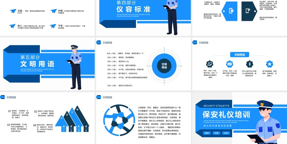 【保安管理】保安礼仪培训