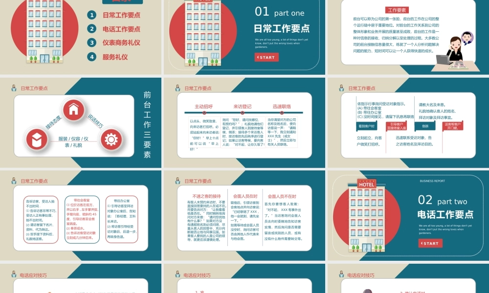 【前台培训】前台培训