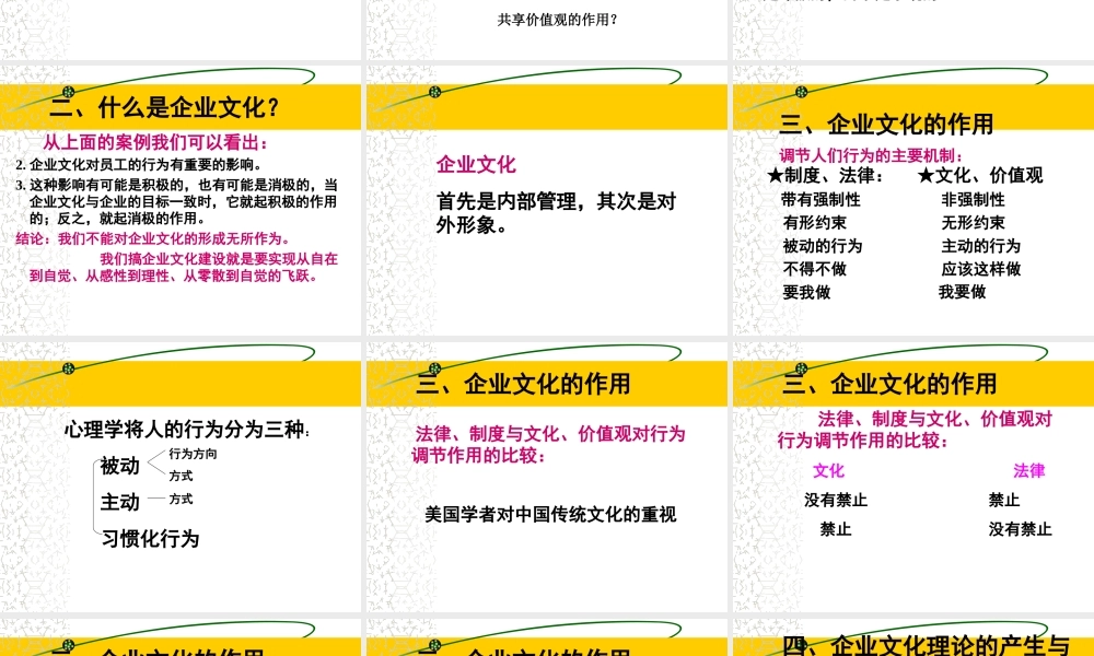 企业文化的理论与实践