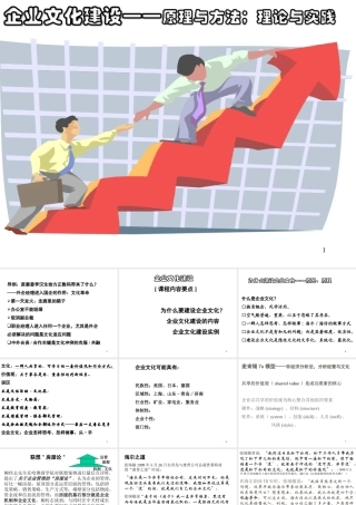 企业文化建设——原理与方法；理论与实践