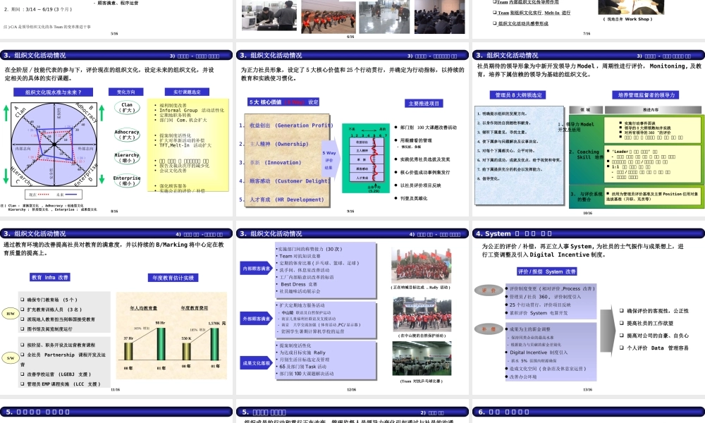 组织文化活动事例