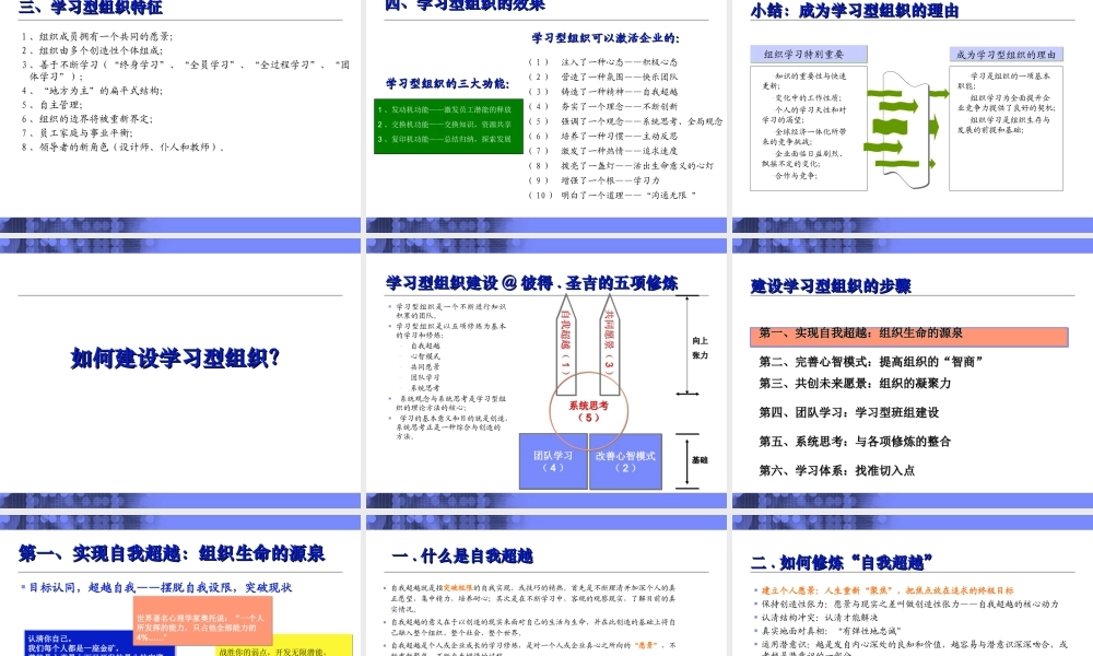 陈德起:创建学习型组织