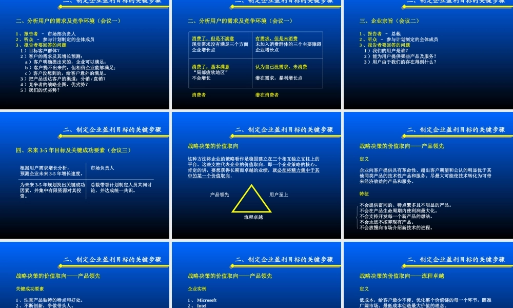 企业持续盈利的关键路径