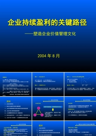 企业持续盈利的关键路径