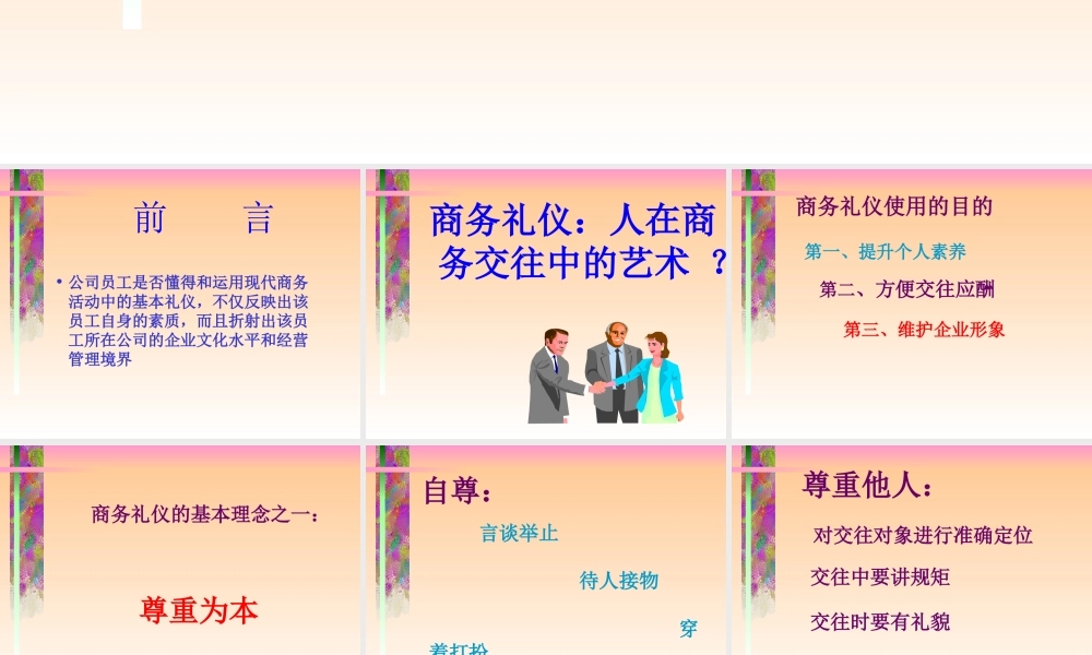 商务礼仪与公共关系