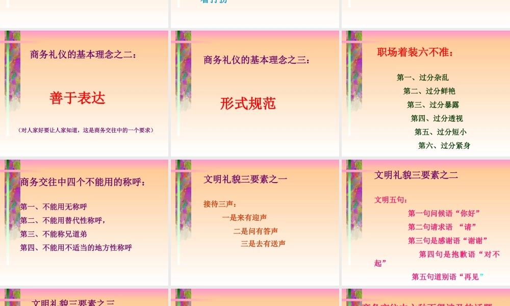 商务礼仪与公共关系