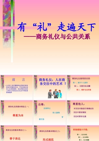 商务礼仪与公共关系