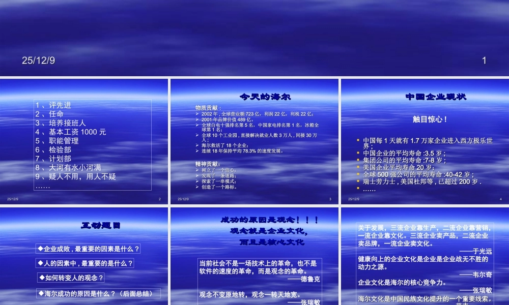 海尔文化与观念创新