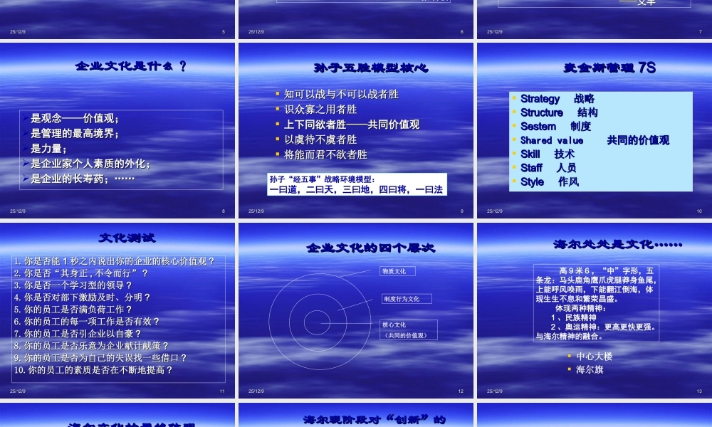 海尔文化与观念创新