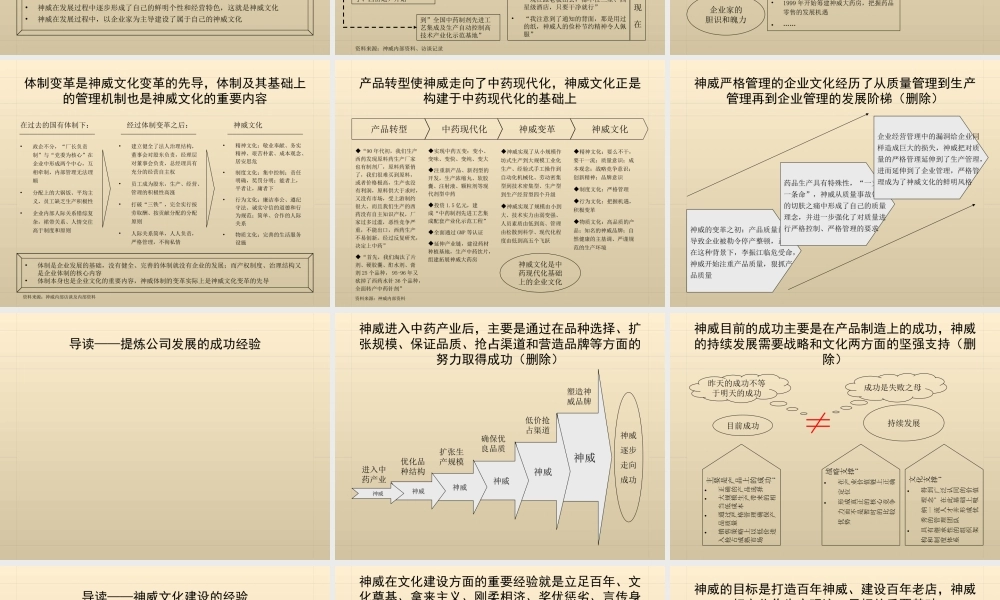 神威药业企业文化诊断报告