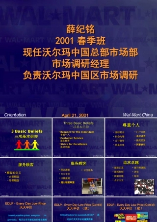 沃尔玛企业文化(PPT)