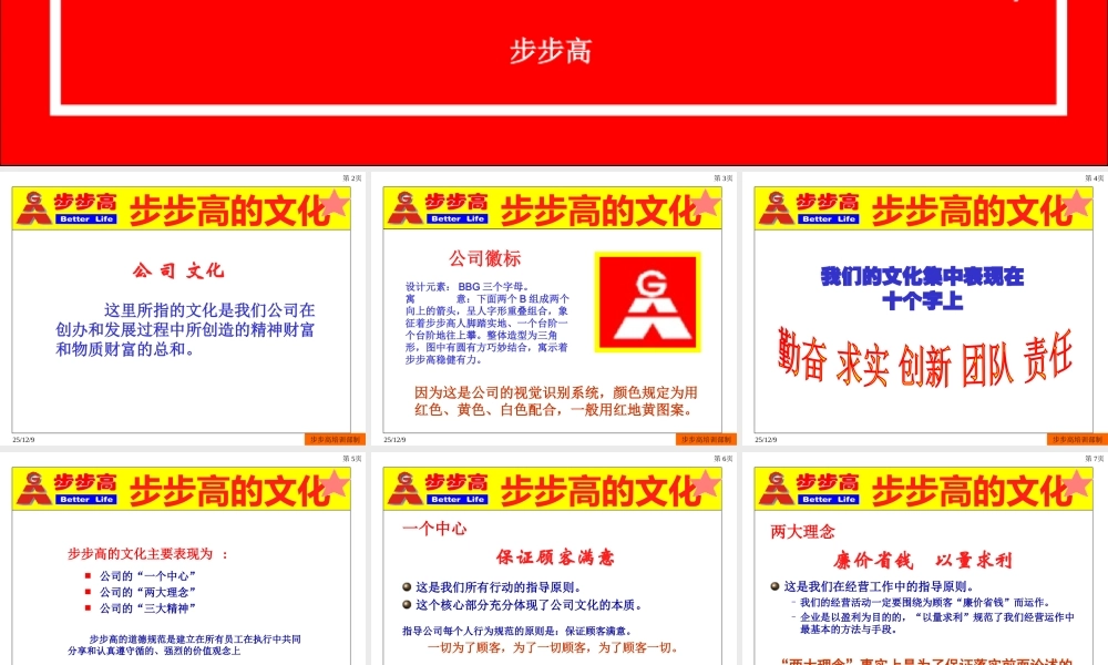 《湖南步步高步步高连锁超市企业文化》