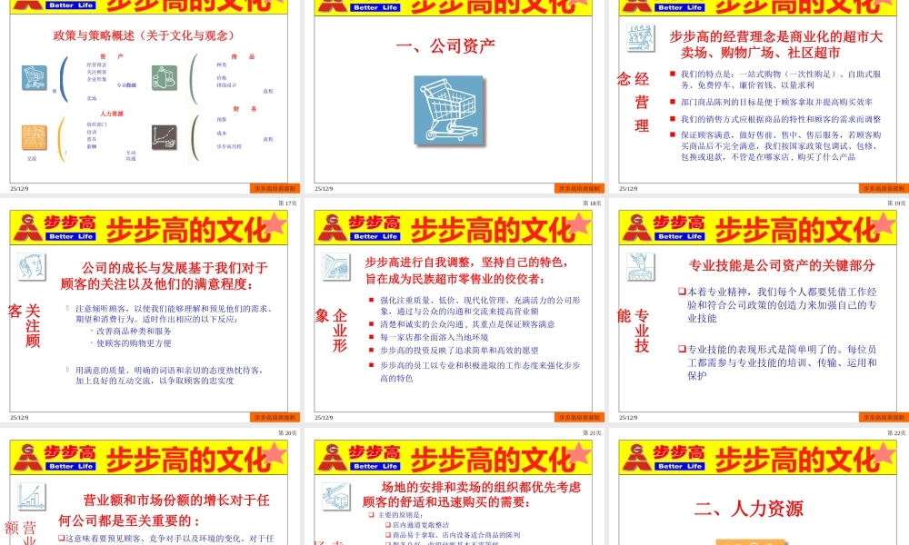 《湖南步步高步步高连锁超市企业文化》