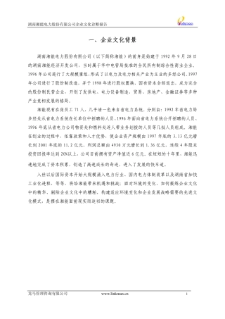 【案例分析】湖南湘能电力股份有限公司企业文化诊断报告-36页