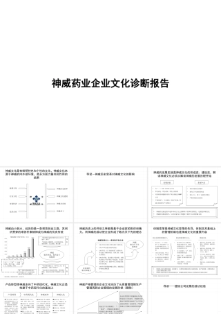 【案例分析】神威药业企业文化诊断报告