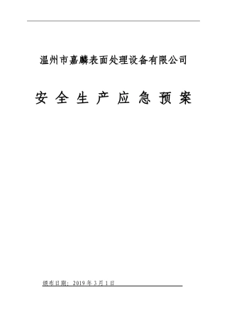 年新版全套安全生产应急预案