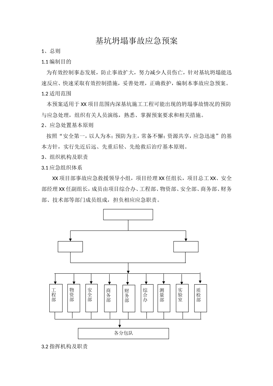 基坑坍塌应急预案_第1页