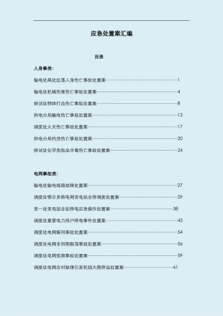 各类现场应急处置方案汇编（7页）