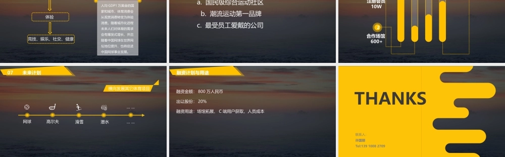 大满贯网球.商业计划书