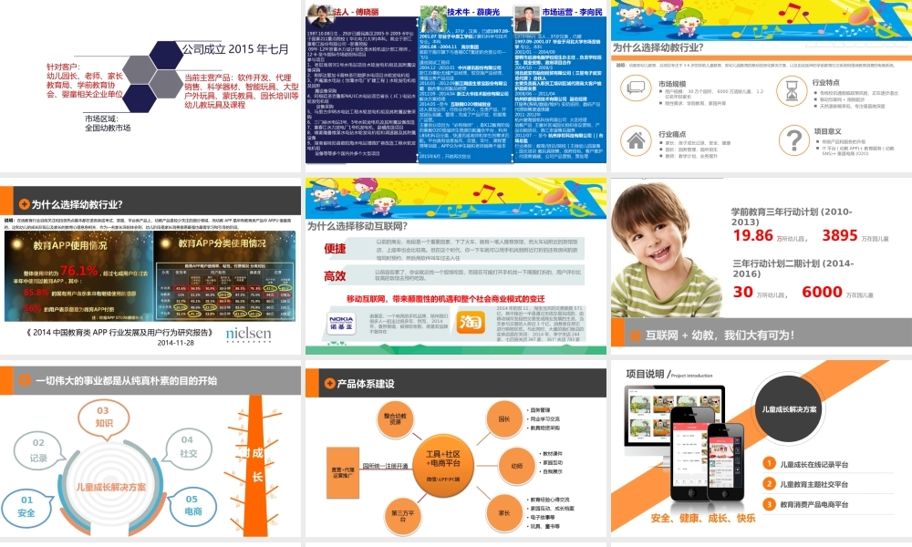 互联网-幼教商业计划书
