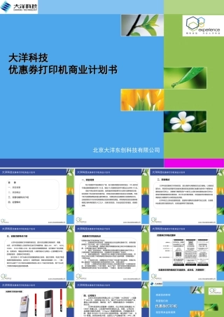 大洋科技优惠券打印机商业计划书