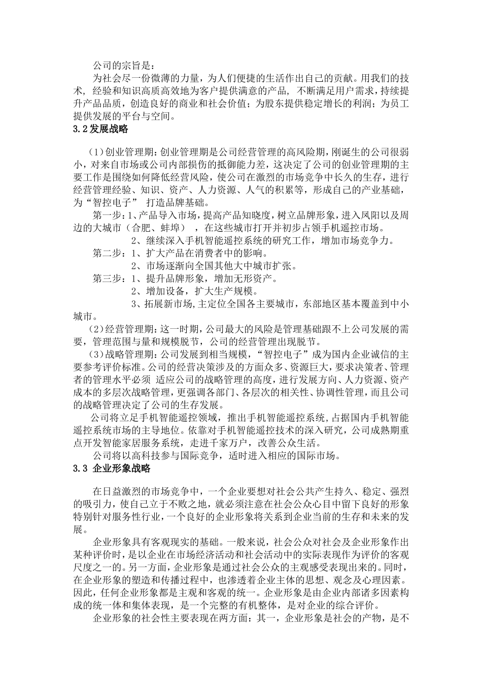 电子公司完整创业计划书 _第3页