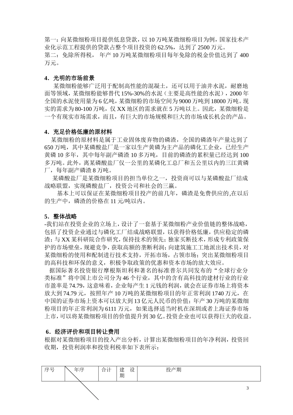 某微细粉项目商业计划书_第3页