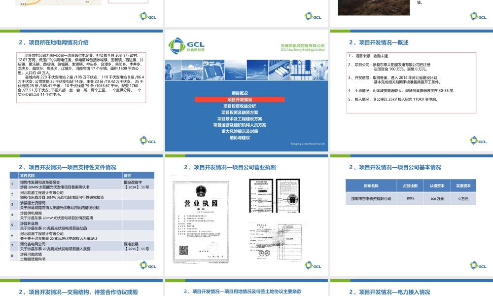 河北邯郸涉县20MW项目商业计划书-正式评审