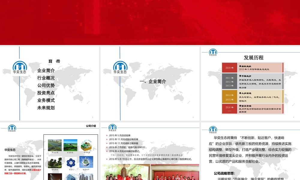 华奕生态-商业计划书