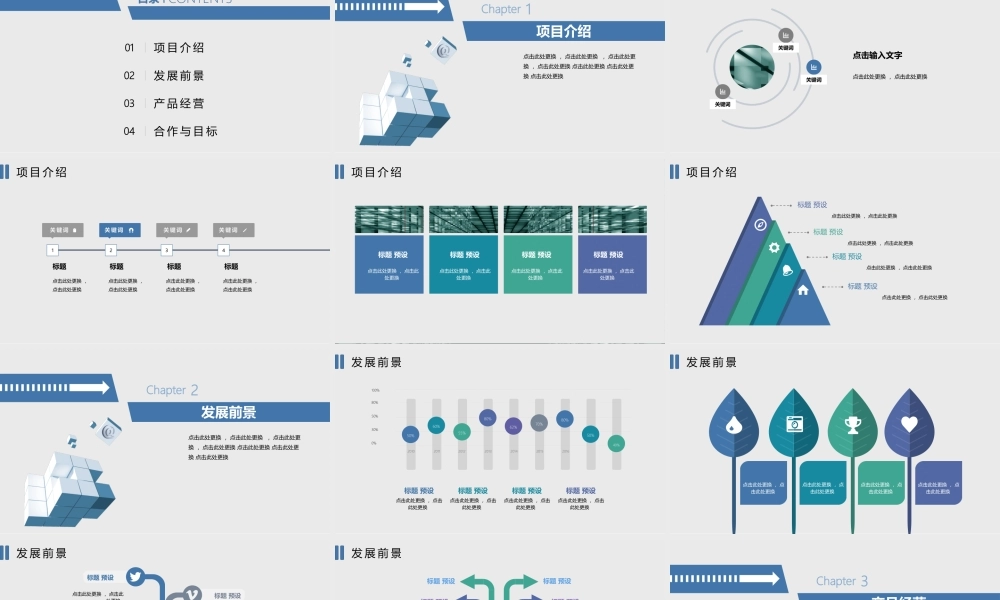 网络科技商业计划书经典大气PPT模板