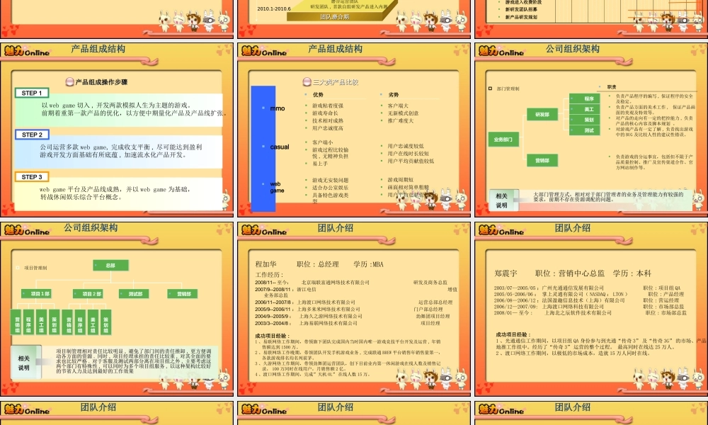 网游融资计划书-魅力OL