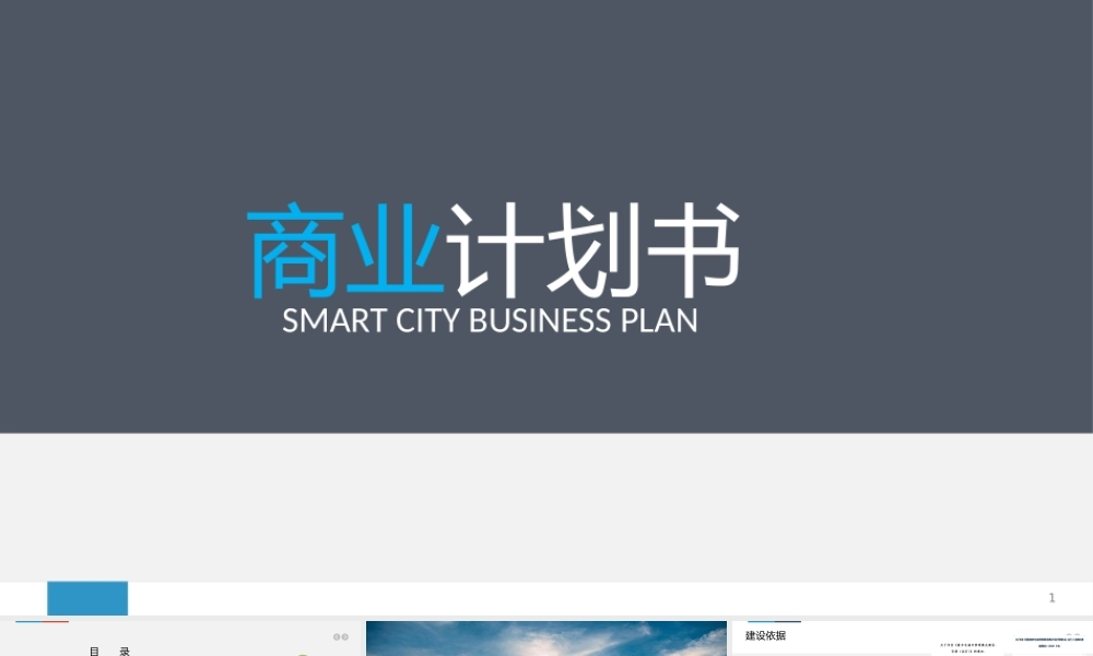 智慧城市商业计划书