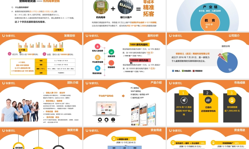 共享教育平台商业计划书