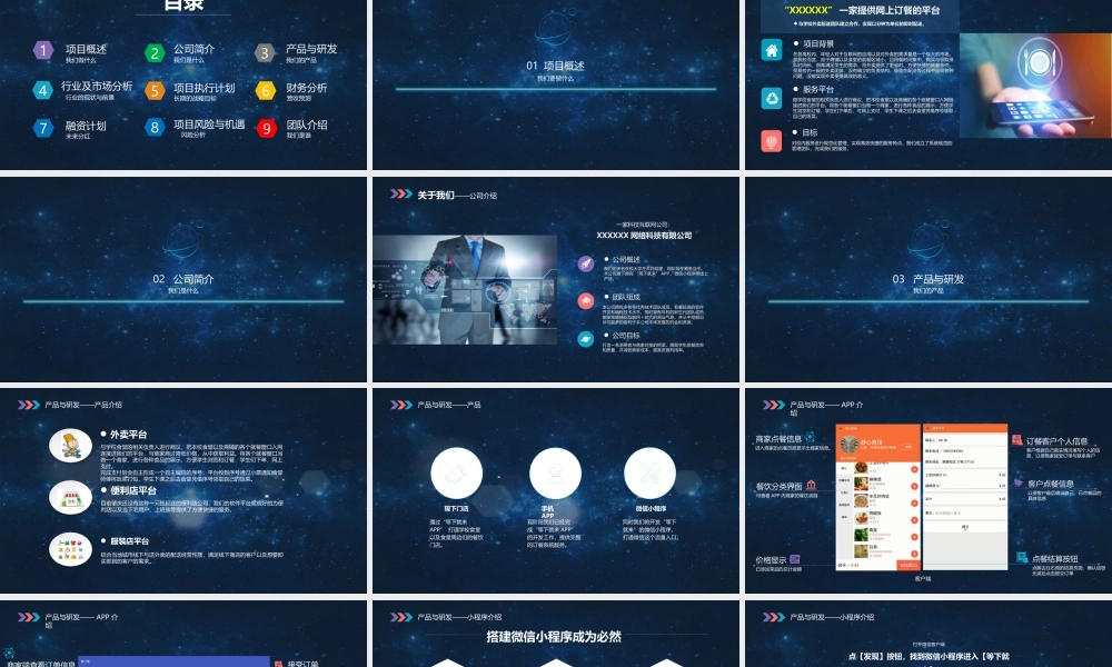 互联网 创新创业大赛-“大学生外卖订餐平台项目商业计划书APP”