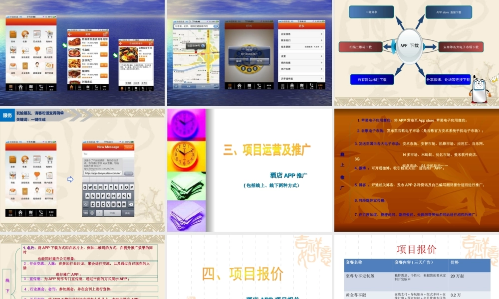 酒店APP项目策划方案
