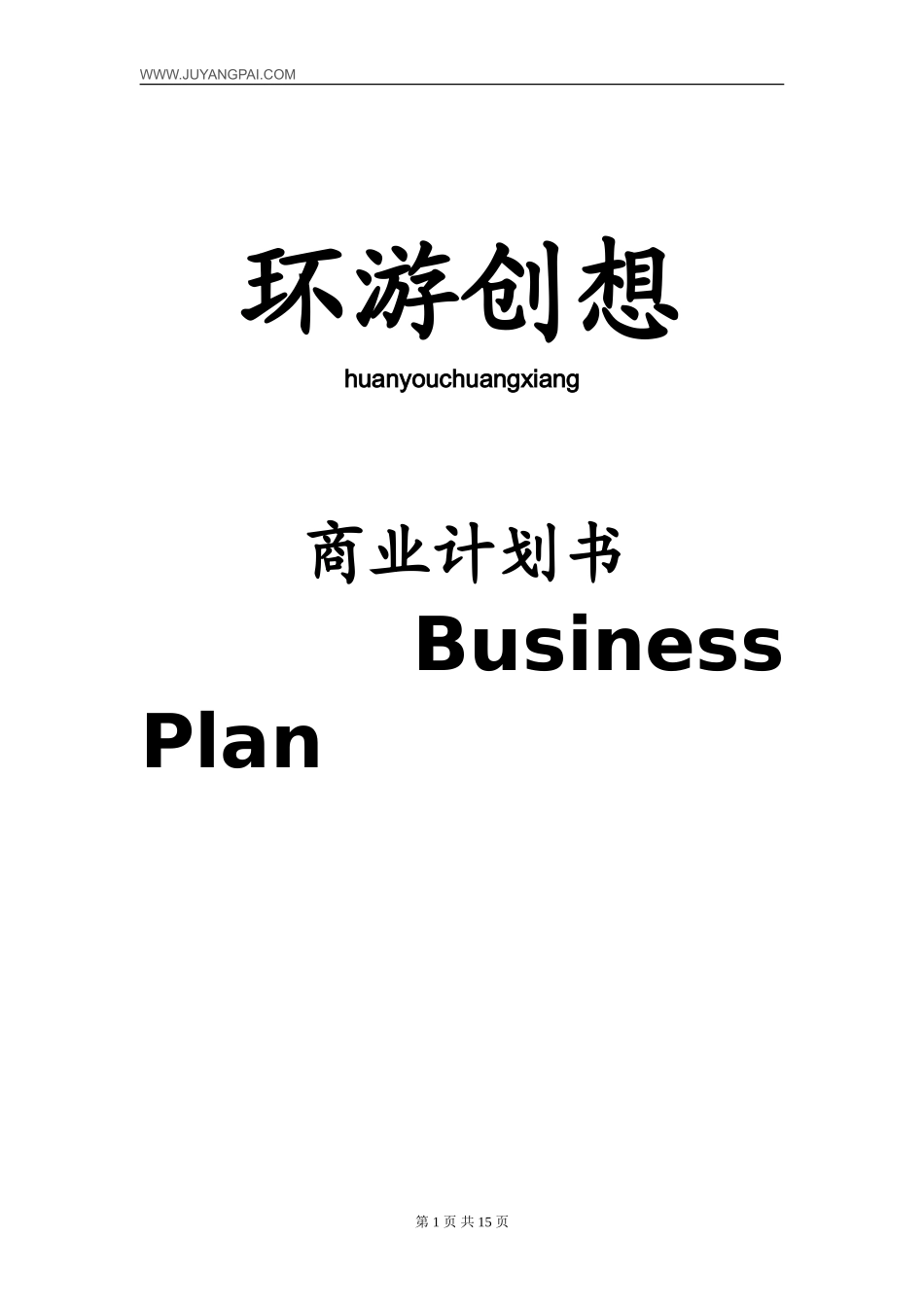 海淘商业策划书_第1页