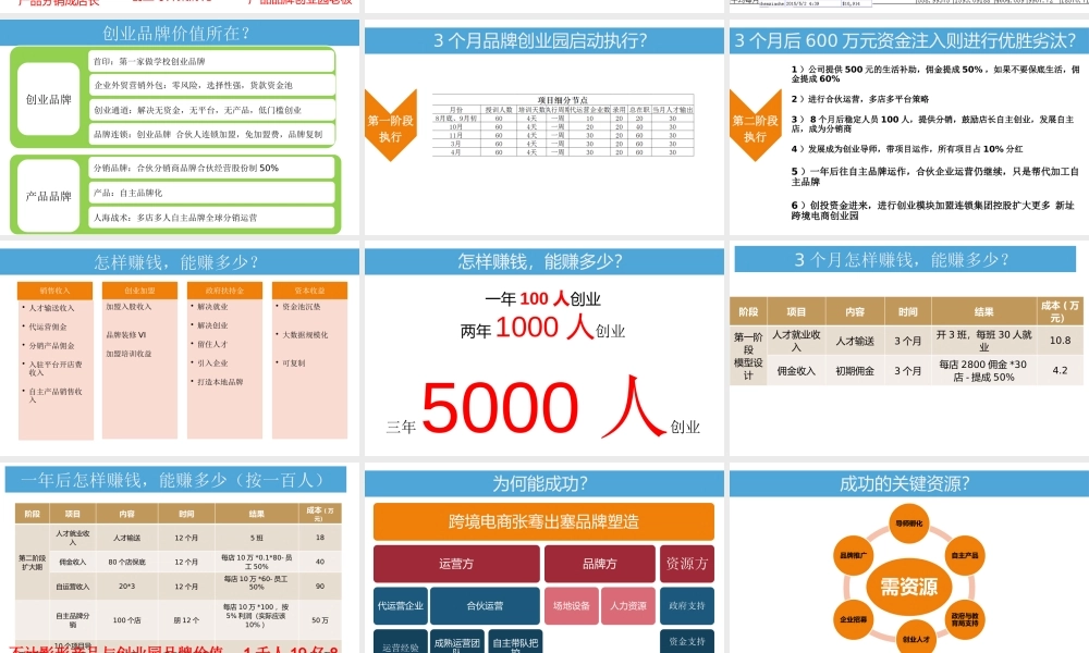 跨境电商创业园商业计划书(盈利模式)