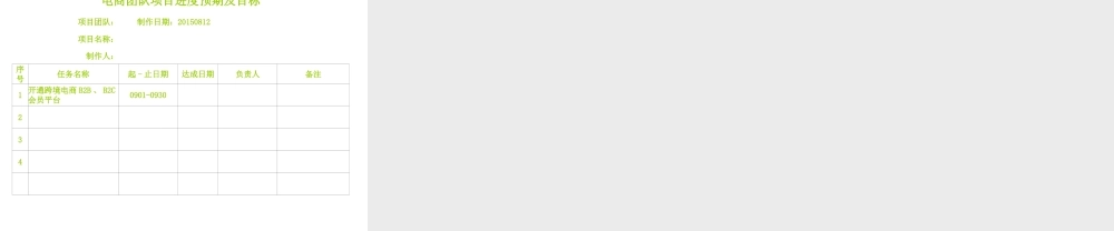 跨境电商启动计划书