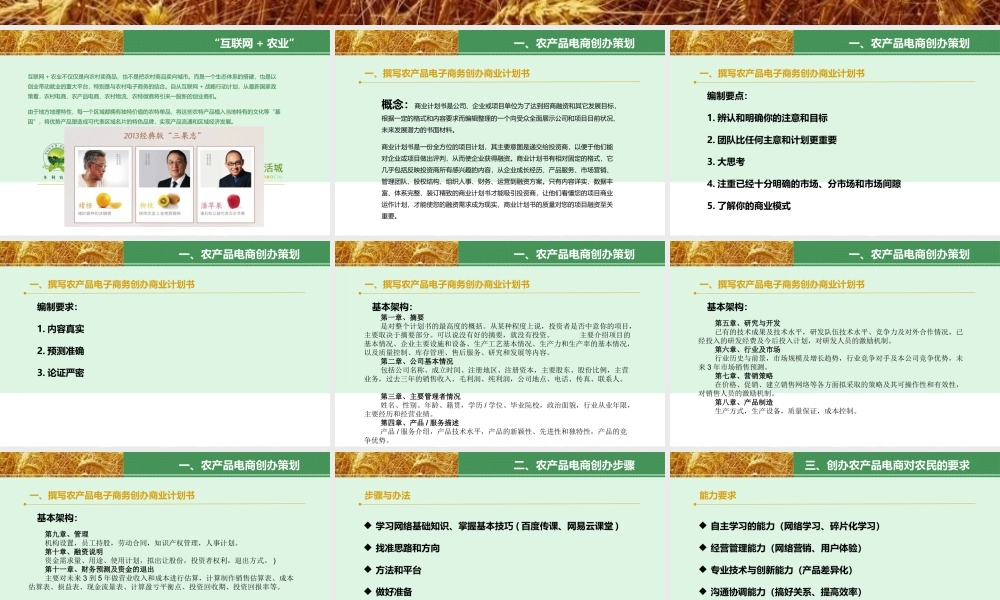 农产品电子商务