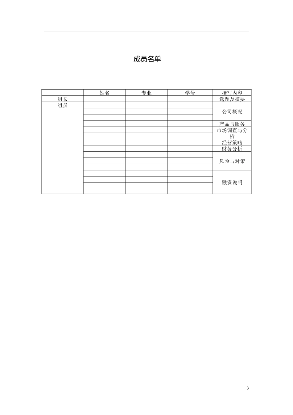 石材电子商务创业计划书(参考模板)_第3页