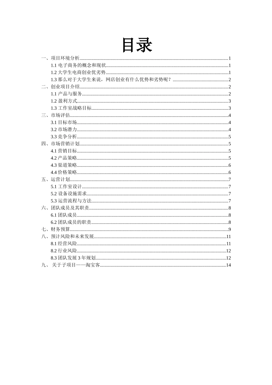 悟空电商工作室创业计划书_第2页